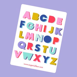 Alphabet Vol. II || Adesivos para planejador e diário