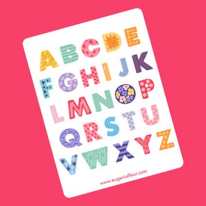 Alphabet Vol. I || Adesivos para planejador e diário