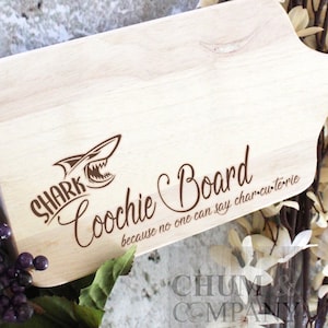 Shark Coochie Board, Because No One Can Say Charcuterie, Funny Cutting board, Funny Gifts, Custom Mother&#39;s Day Gifts, Housewarming Gifts