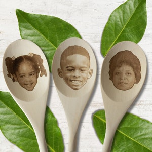 Face Spoon, Engraved Picture Spoon, Christmas Gifts, Portrait Spoon, Gag Gift, Keepsake Gift
