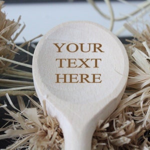 Custom Wood Spoon, Personalized Wood Spoon, Laser Engraved Wood Spoons, Christmas Gifts For Mom, Gifts For Grandma, Housewarming