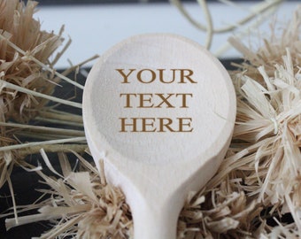 Custom Wood Spoon, Personalized Wood Spoon, Laser Engraved Wood Spoons, Christmas Gifts For Mom, Gifts For Grandma, Housewarming