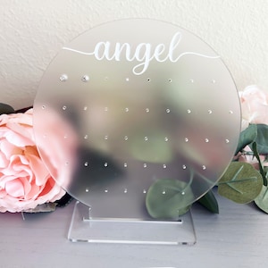 Custom Name Earring Holder, Adult Earring Holder, Earring Stand, Earring Display, Jewelry Display, Earring Organizer, Choose your Text Color