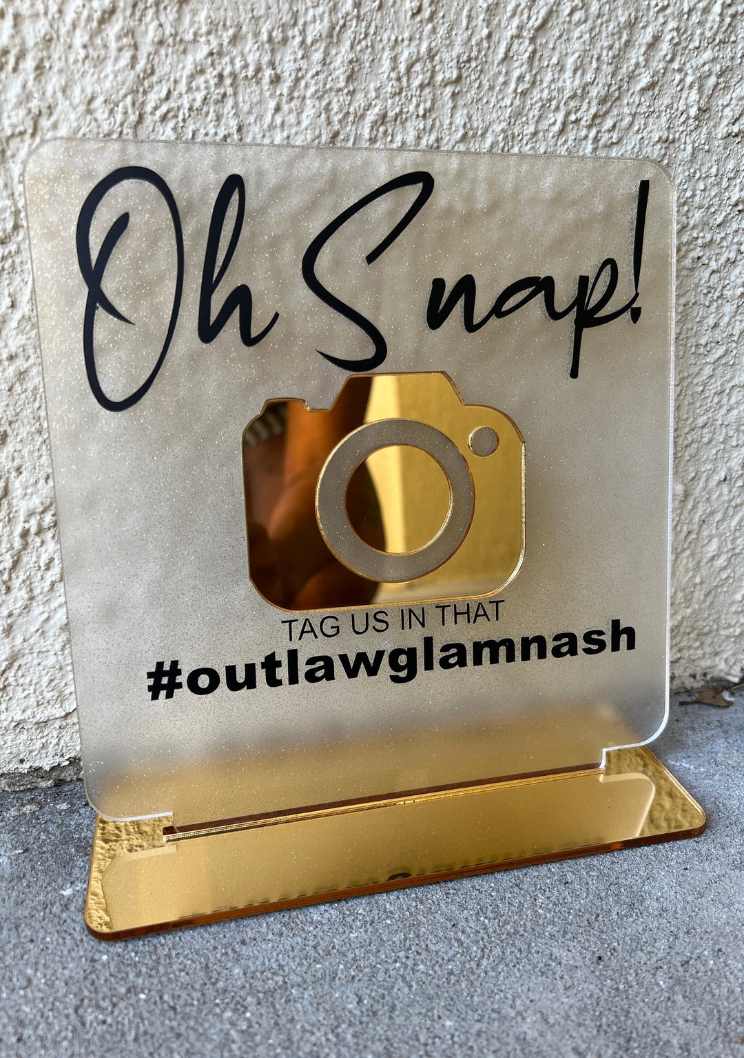 Custom Glitter Hashtag Sign, Wedding Hashtag Sign, Oh Snap Sign ...