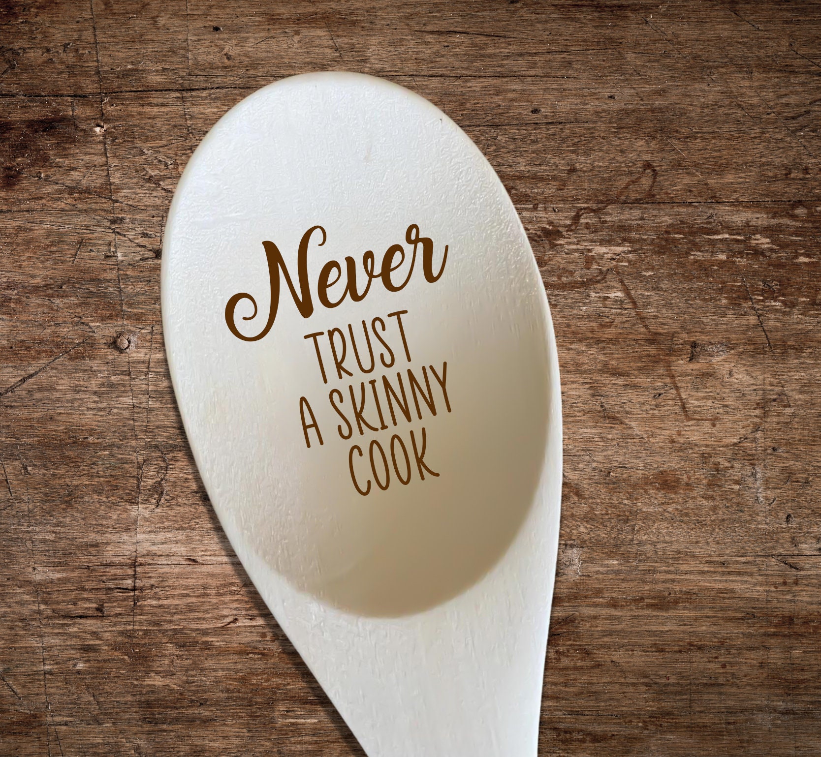 never trust a skinny cook vinyl wall art decals letters kitchen room