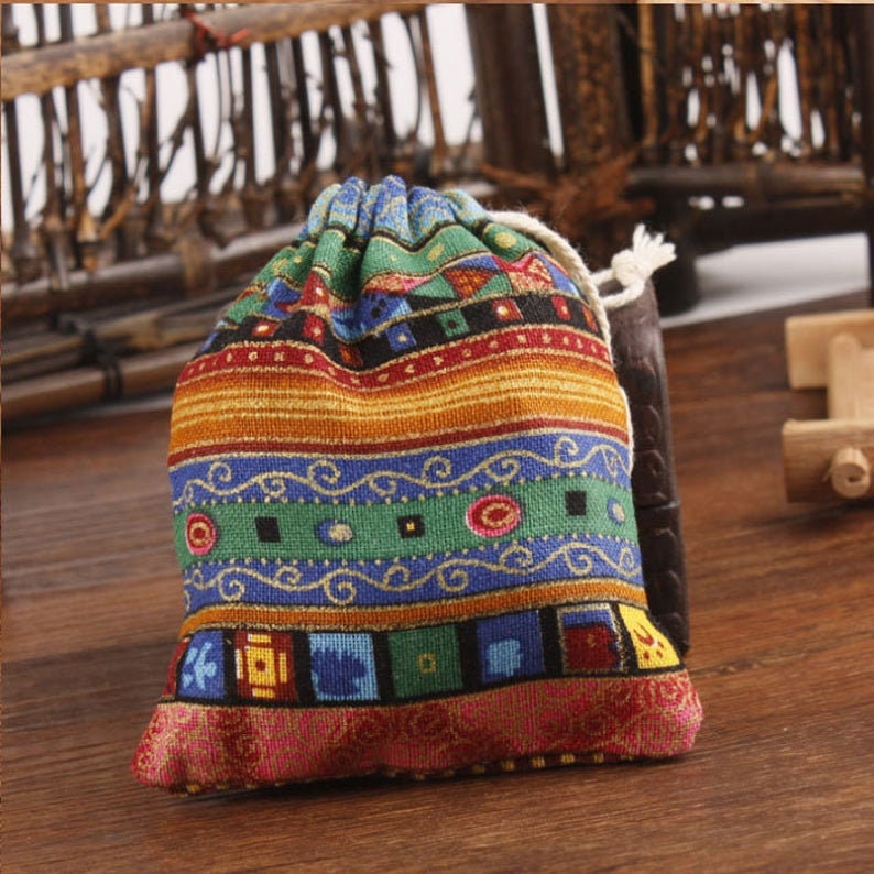 Multilayer Multimedia Boho Embroidery Cotton Handmade Friendship Bracelets 4 PC Set Colorful Beaded Hemp Rope Woven Bracelets