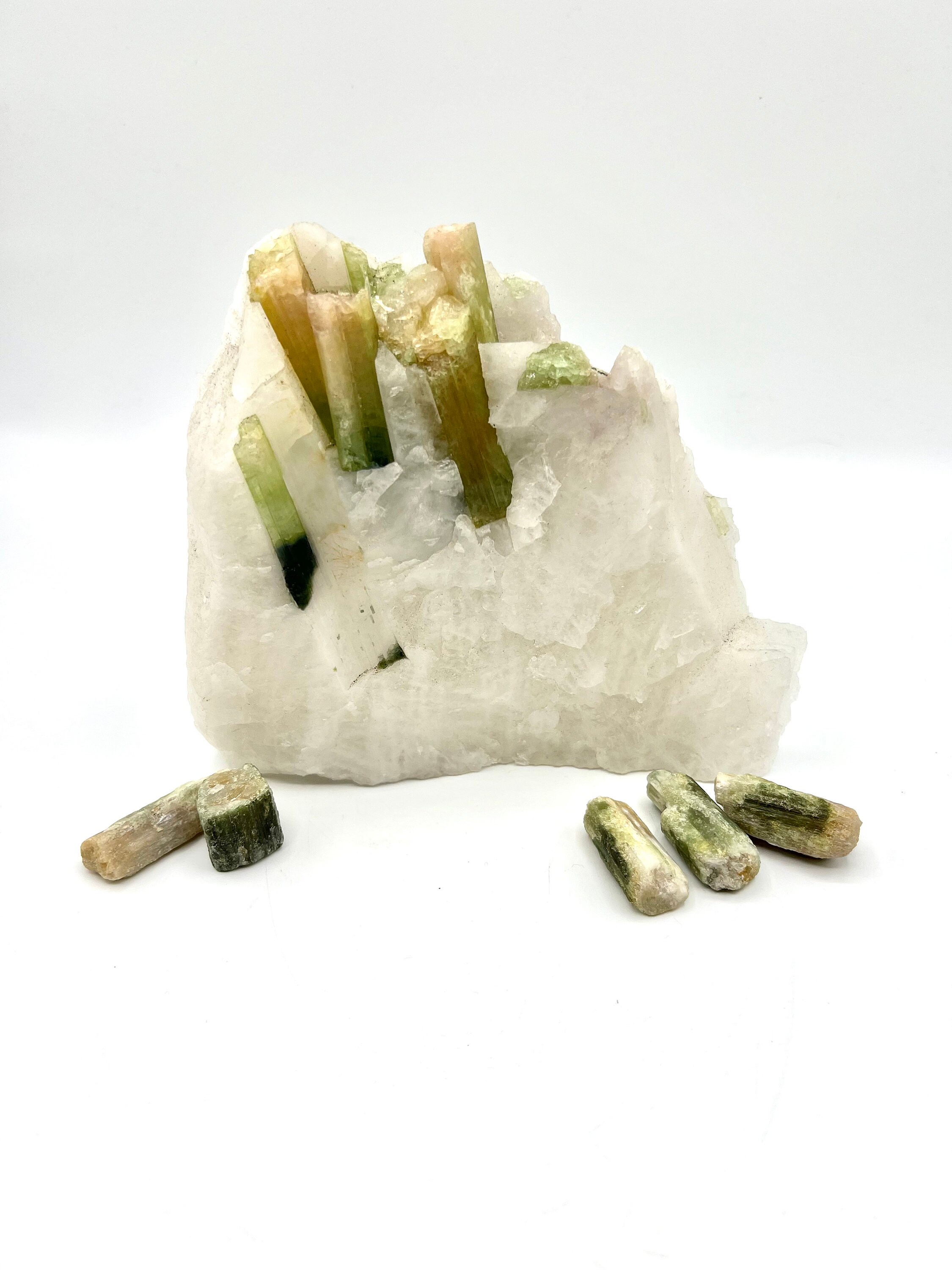 Watermelon Matrix Raw Natural Watermelon Tourmaline Matrix on Quartz Stone Rough - Etsy