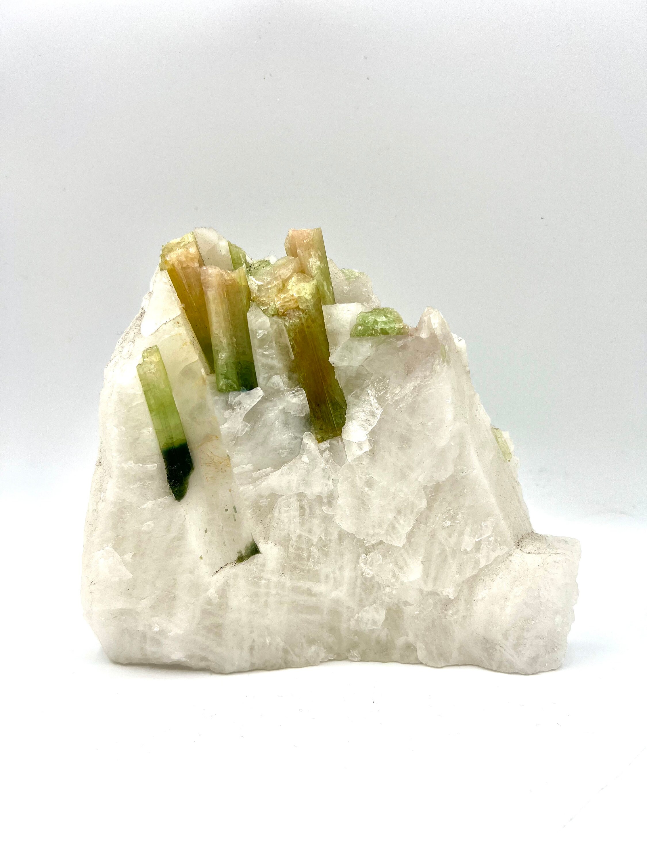 Watermelon Matrix Raw Natural Watermelon Tourmaline Matrix on Quartz Stone Rough Healing ...