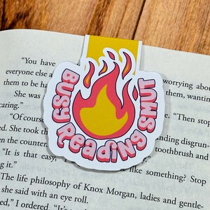 Busy Reading Smut Magnetic Bookmark, Handmade Bookmark, Gifts For Readers, Bookish Gifts, book lover