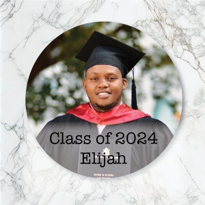 Photo Class of 2024 Personalized Sticker, Graduation Stickers, Personalized Labels