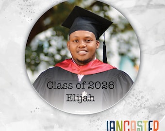 Photo Class of 2025 Personalized Sticker, Graduation Stickers, Personalized Labels