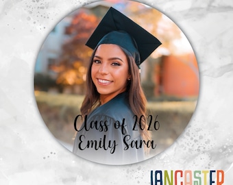 Photo Class of 2025 Personalized Sticker, Graduation Stickers, Personalized Labels