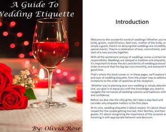 A Guide To Wedding Etiquette: "A Wedding Checklist Navigating Wedding Planning using A Wedding To Do List"