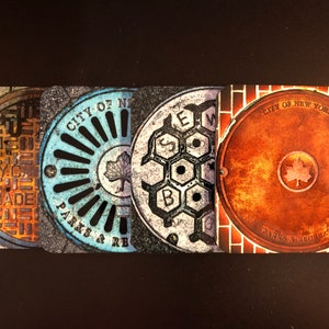 Coaster Set (4) NYC Manhole Covers