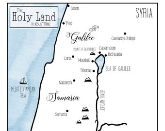 Blank Holy Land Map