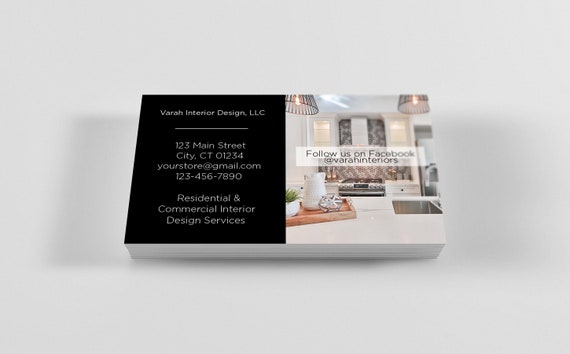 Interior Design Business Card Design Professional Business Card Multipurpose Business Card Modern Business Card