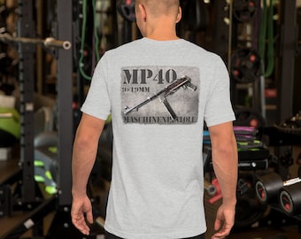 MP40 Submachine Gun Shirt - Machine Gun Mike Branded