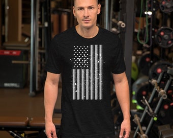 Beltfed ammo AMERICAN FLAG Shirt - White bullets