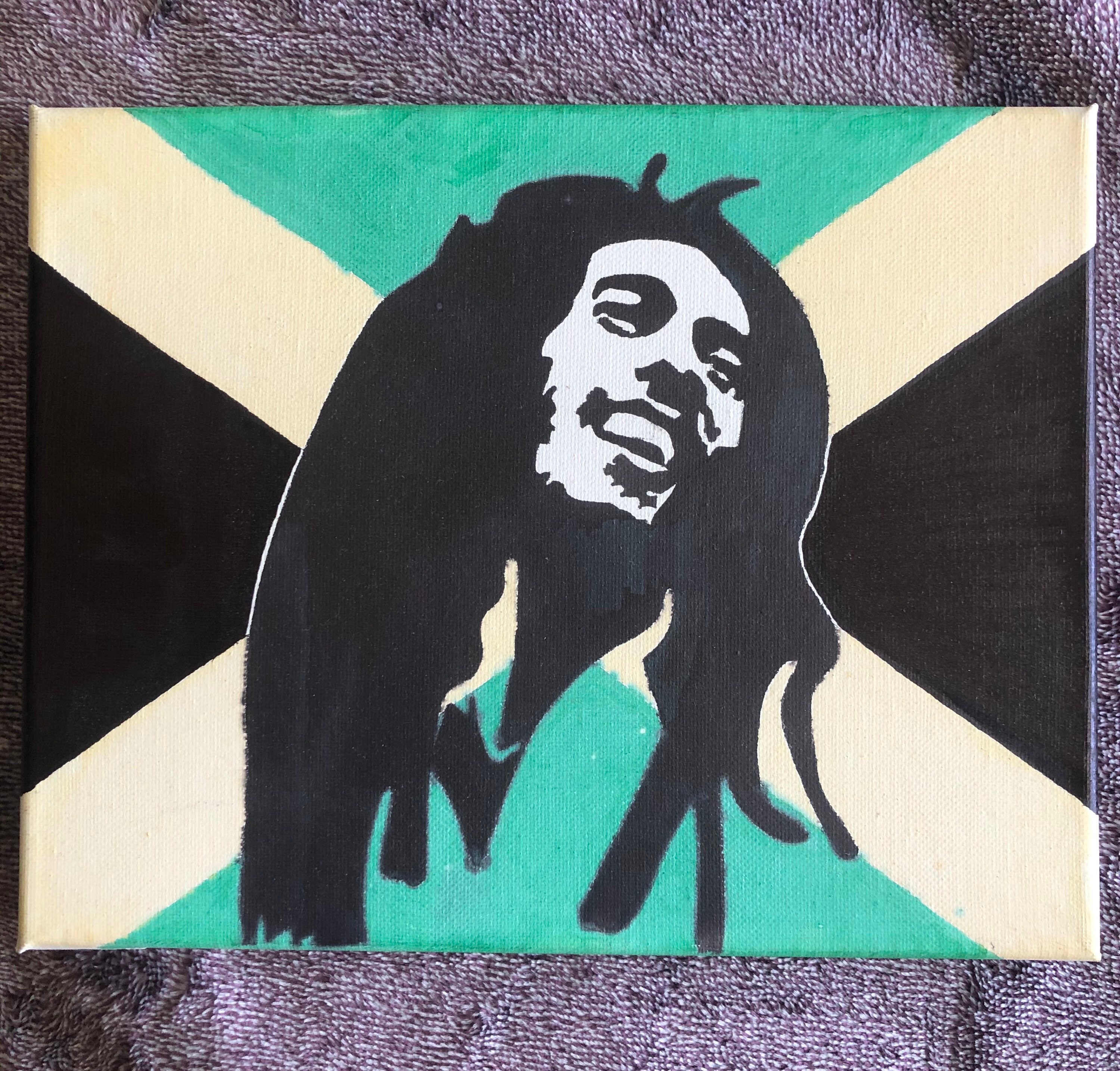 Bob Marley Canvas Silhouette Jamaican Flag Drawing Etsy Australia Bob Marley Canvas Silhouette Jamaican Flag Drawing Etsy Australia