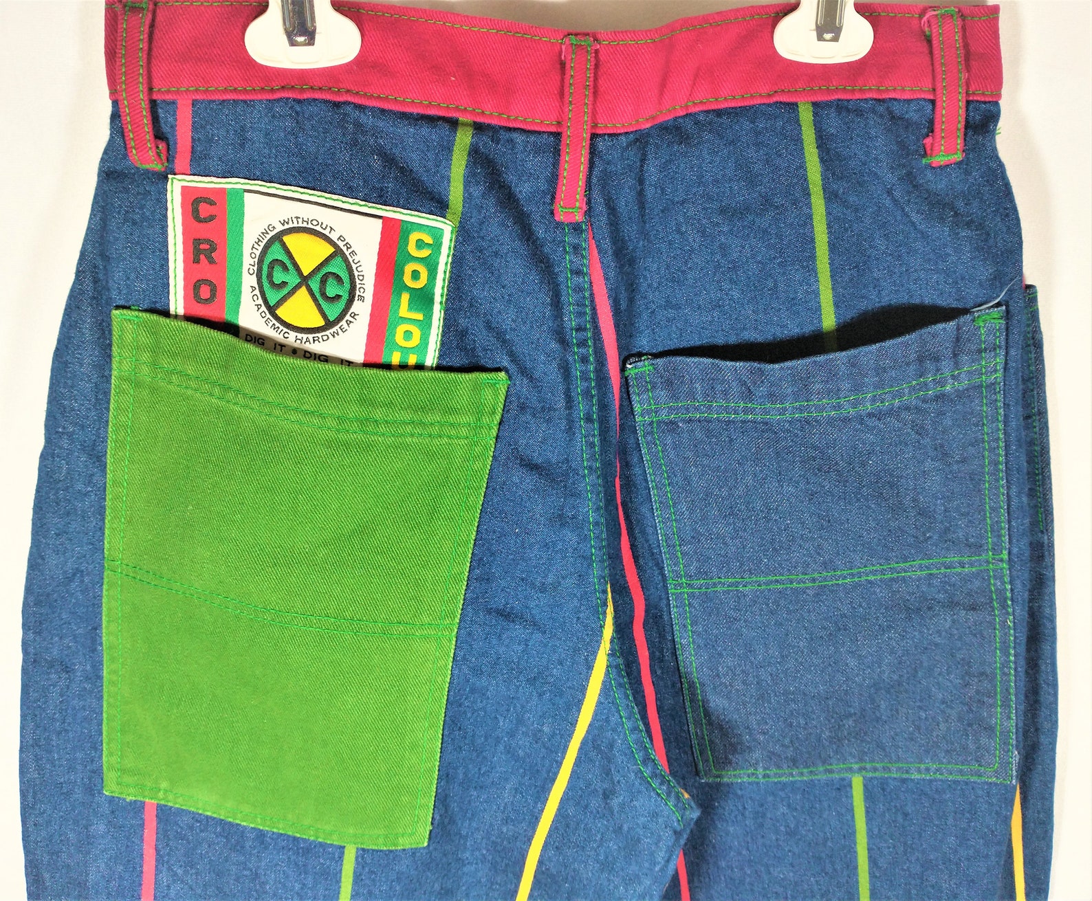 Vintage Cross Colours Jeans 90s Denim Vintage Multicolor Hip | Etsy