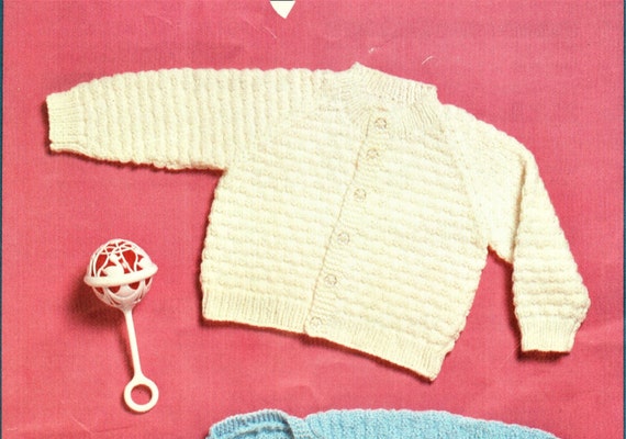 Nearly Free Baby Knitting Pattern Cardigan Size 40 To 50 Cm Etsy Australia