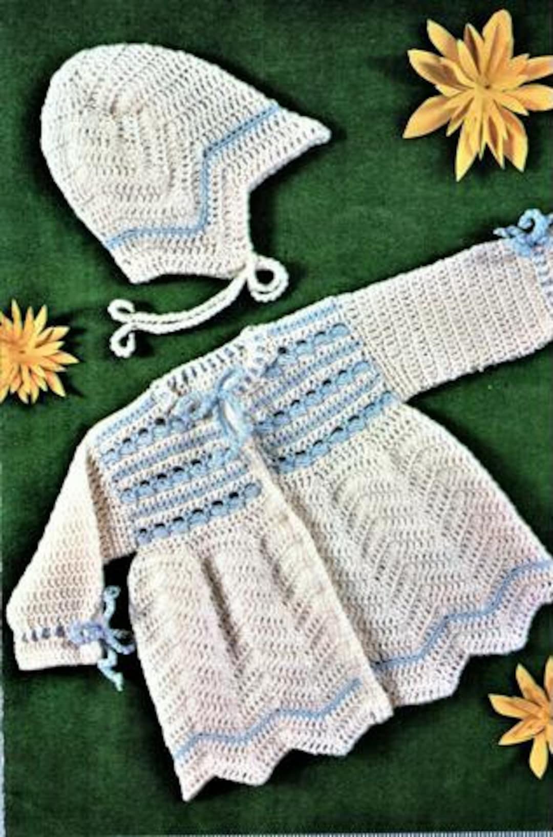 Nearly Free Babies Crochet Pattern Jacket and Helmet Size Etsy