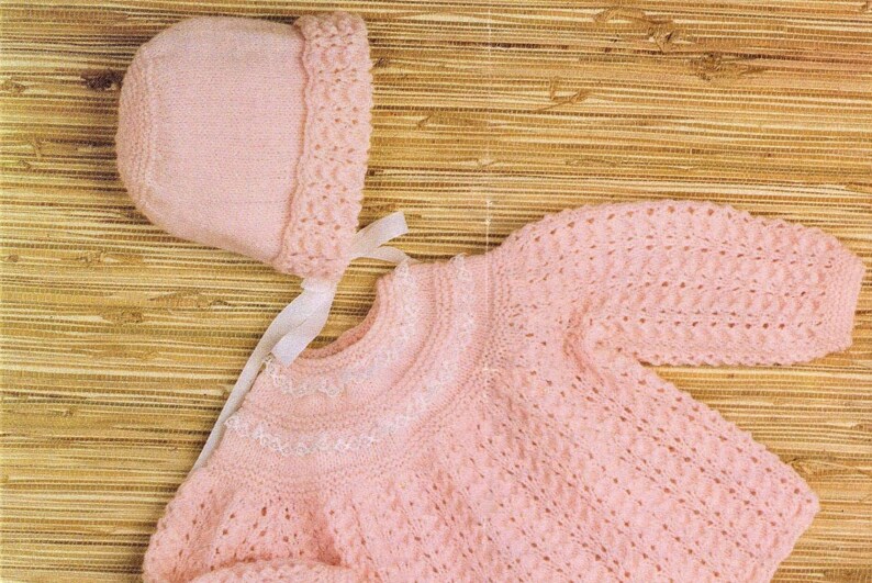 Nearly Free Baby Knitting Pattern Angel Top Bootees Etsy