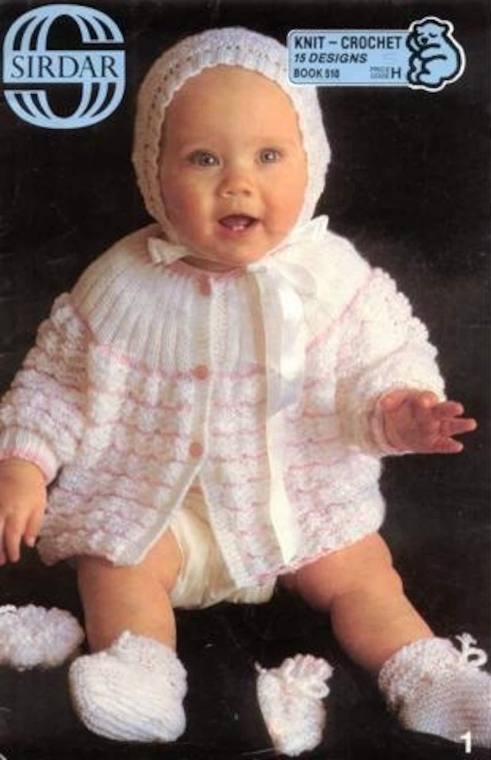 Nearly Free Baby Knitting Pattern Book Size 18 to 21 Inch Etsy