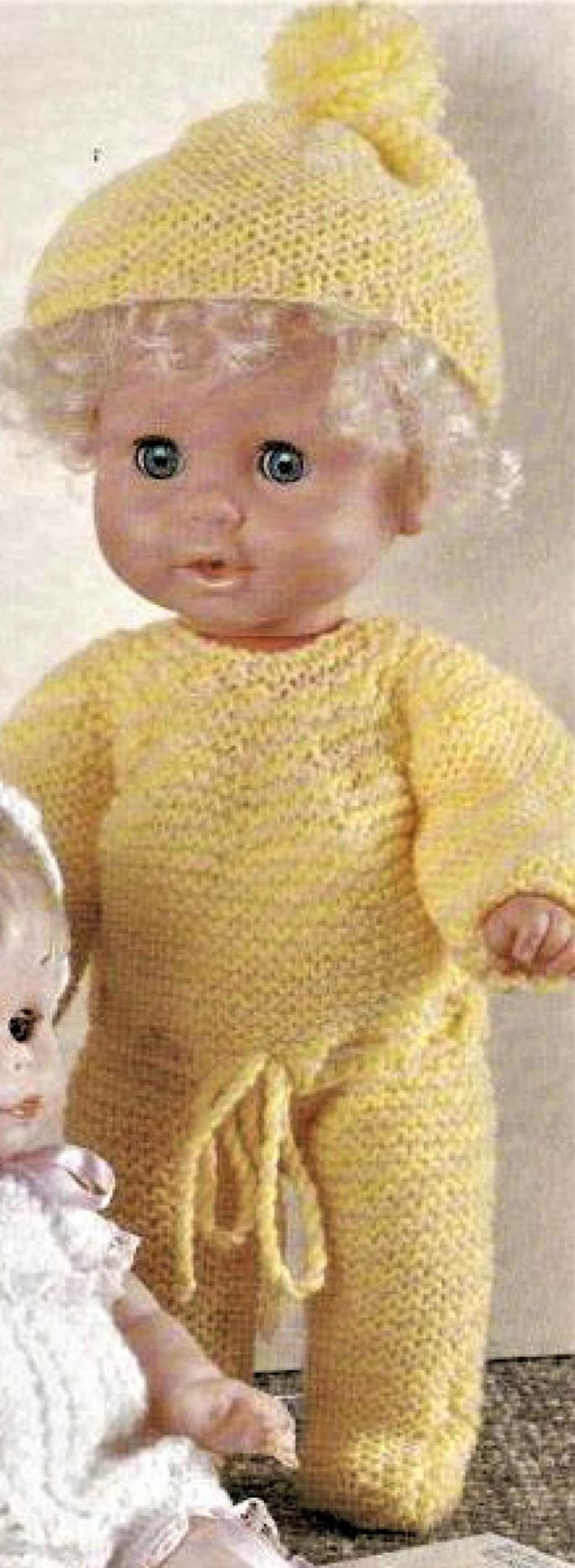 Nearly Free Doll Clothes Knitting Pattern Doll Size 12 14 Etsy