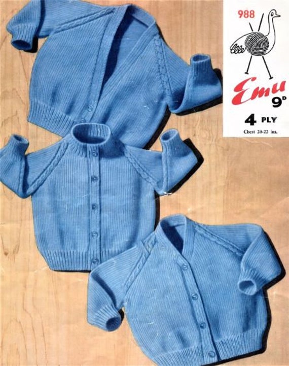 stocking stitch baby cardigan pattern