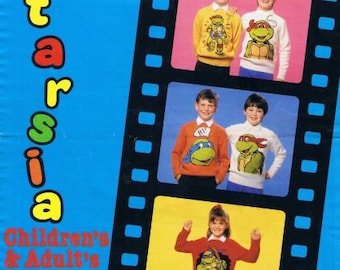 Childs and Adults Ninja Turtles Jumper Knitting Pattern, Instant Download PDF, Size 24 to 44 inch chest, 4ply yarn or wool