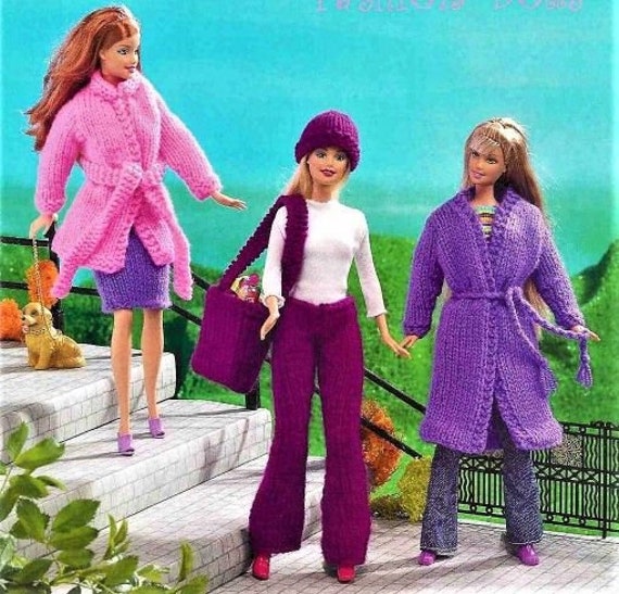 Patrón de tejido para ropa de muñeca de moda, para muñecas de 11