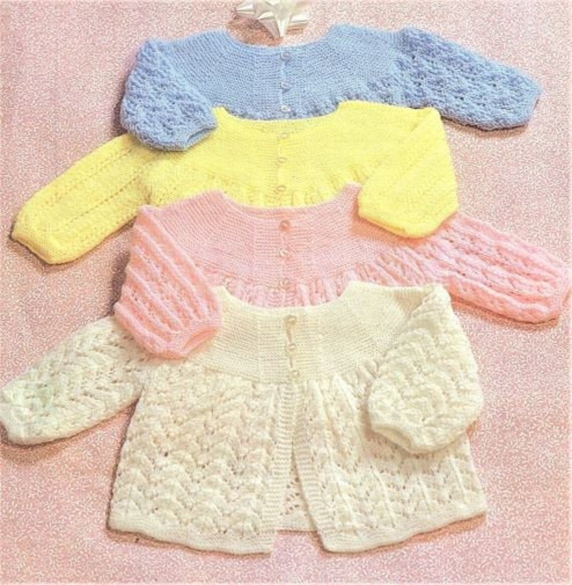 Nearly Free Baby Knitting Pattern Matinee Coats Size 18 Inch Etsy UK