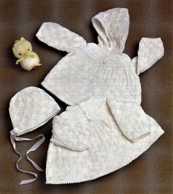 Instant Download pdf 3 Ply Yarn or Wool Angel Tops Size 18 to 19 Inch Chest Nearly Free Baby Knitting and Crochet Pattern