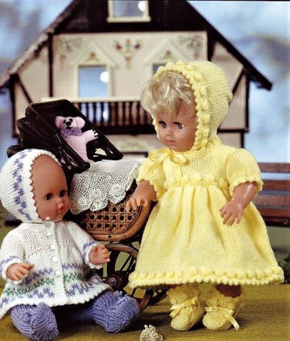 Doll Clothes Knitting Pattern Book Doll Size 12 to 22 Inch Double Knit and 4 Ply Instant Download Pdf 10 Patterns to Knit Etsy Australia