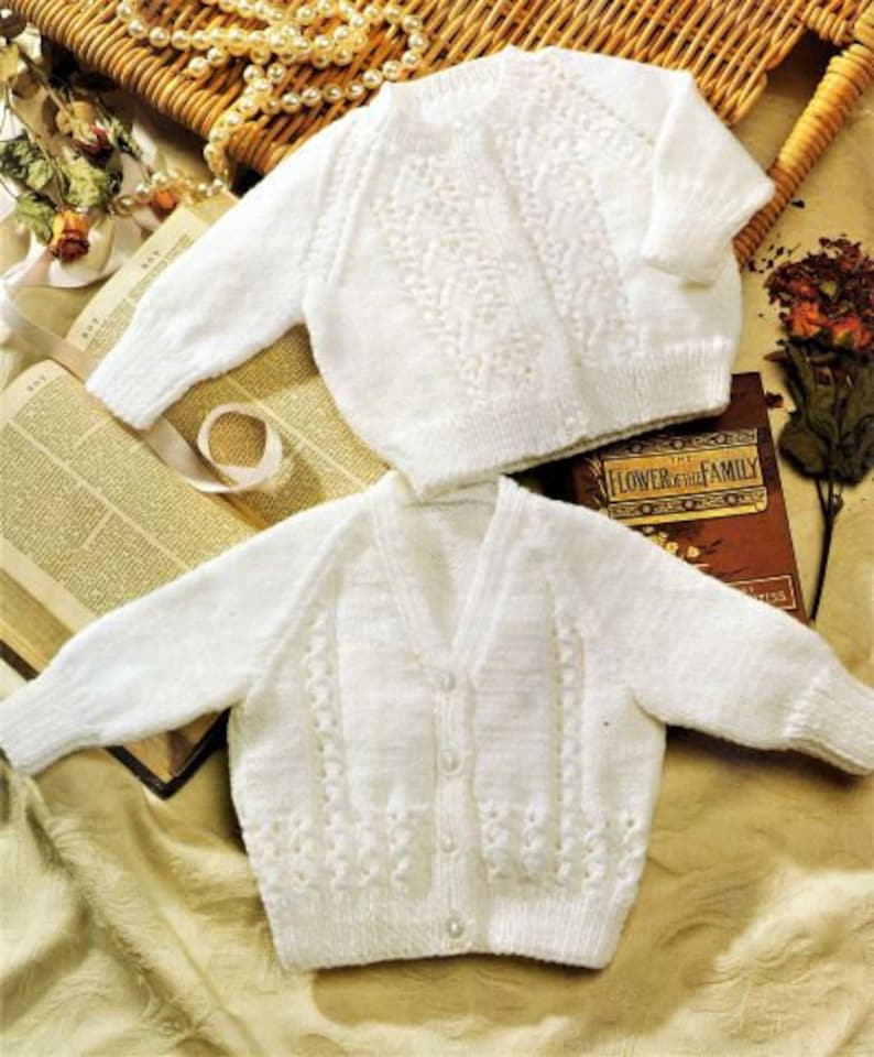 Nearly Free Baby and Kids Knitting Pattern Cardigan Size 18 Etsy Australia