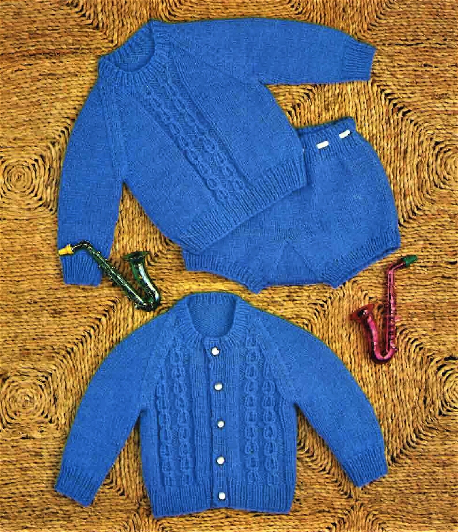 Nearly Free Baby Knitting Pattern Jumper Cardigan and Etsy