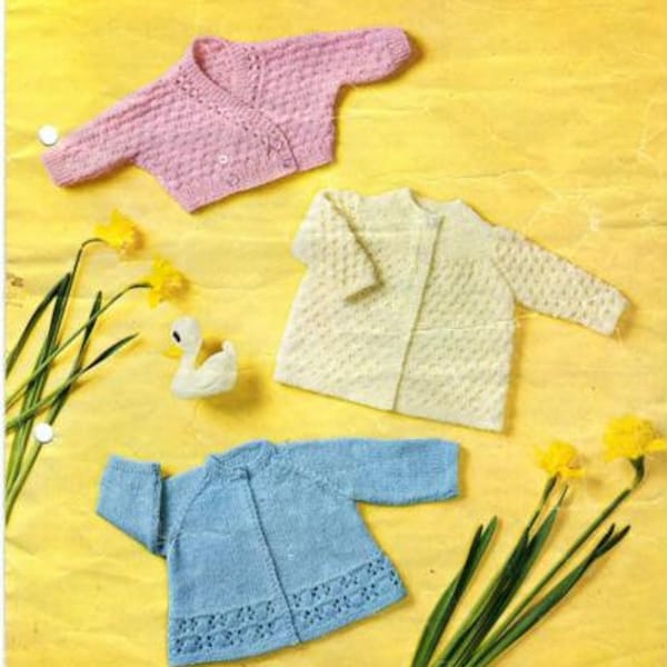 Free Baby Knitting Patterns to Download Matinee Coats Etsy UK