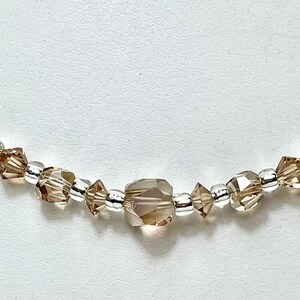Golden shadow Genuine Swarovski Crystal “centerstage” necklace. Formal necklace. Wedding. Sparkly. Formal. crystal necklace. Prom jewelry
