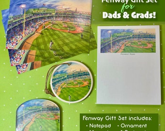 Red Sox Fenway Park Gift Set, Magnet, Notepad, Postcards