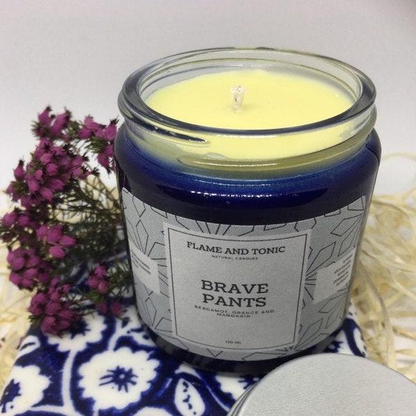 Brave Pants - Hand Poured Soy Wax Candle scented with Essential Oils