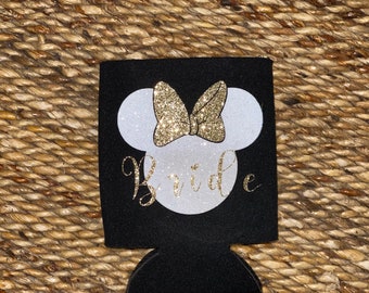 Minnie Mouse Bridal KooziesMinnie Mouse BridalWedding can holdersMinnie Mouse