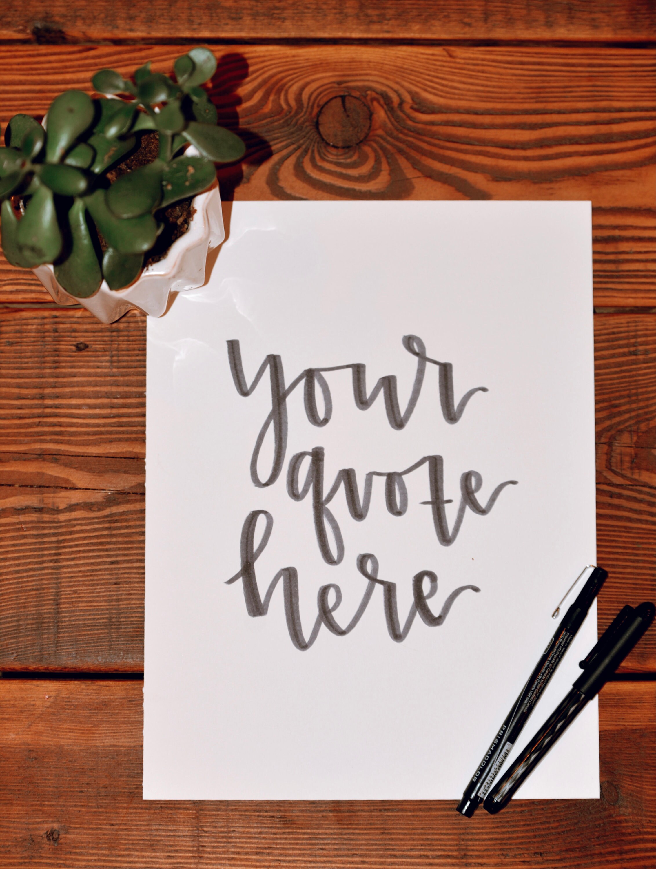 Custom Calligraphy Handwriting Hand Lettering Wall Art Etsy