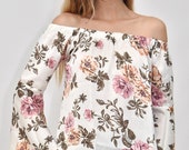 Rumbera Blouse in satin bubble