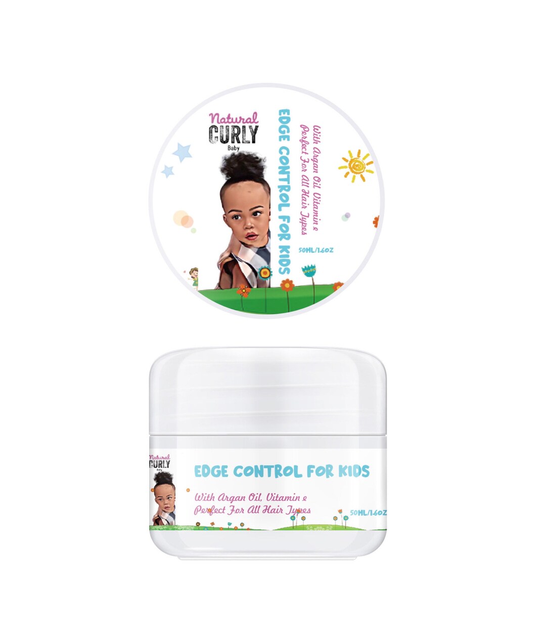 Natural Curly Baby Edge Control Etsy