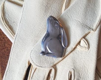 STERLING Silver Easter brooch (lapel pin...gloves not included)