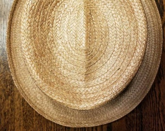 Vintage Cavanagh Hats of New York Straw Boater Hat Mens Size  display picture 2