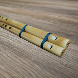 Double bamboo flute (andean gaita)