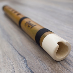 Professional Lupaca guayacan wood and bone Quena Flute in G
