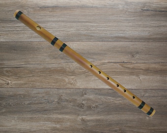 Bamboo transverse flute in G